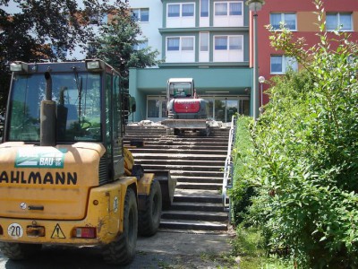 Sanierungsarbeiten am Seniorenheim Pirna