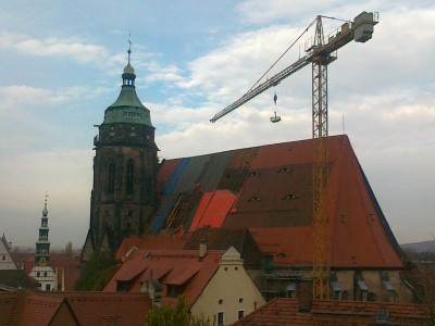 Sicherung Dach Kirchenschiff