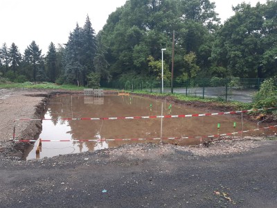 Überraschung durch Starkregen