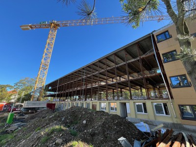 die alte Fassade ist verschwunden