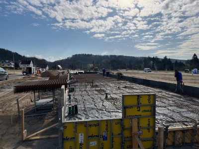 Einbau der Bewehrung