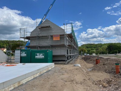 Montage der Fertigteile