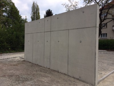 Sichtbetonwand aus Stahlbeton