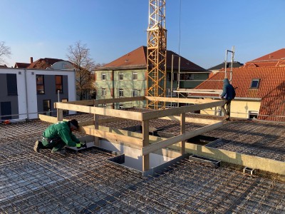 Vorbereitung für Betoneinbau Geschossdecke