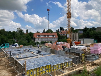 der Rohbau beginnt